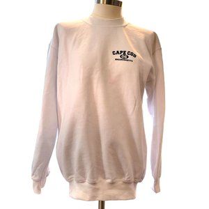 White Cape Cod Massachusetts Sweatshirt Woman's M DH709